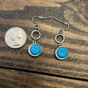 Turquoise and Silver Earrings